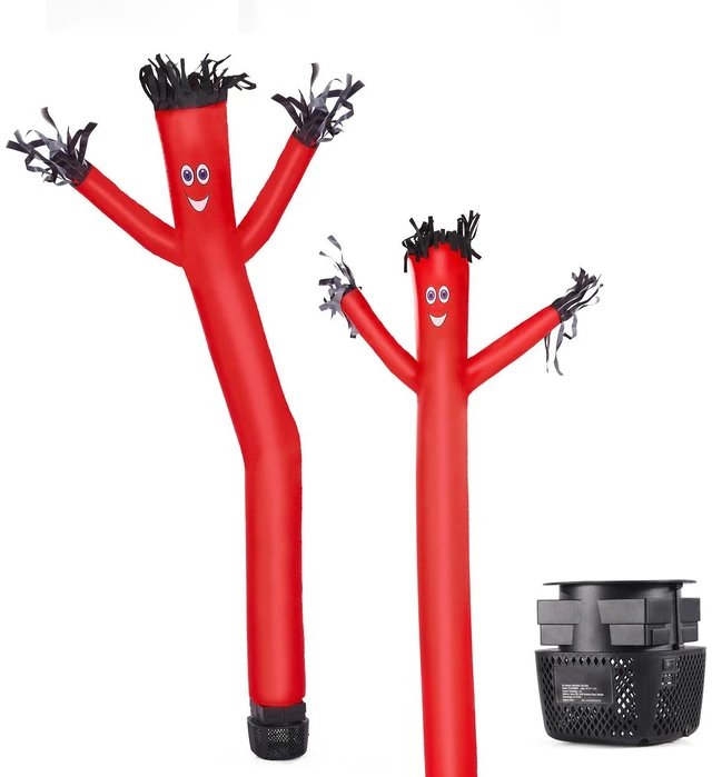 Alt view image 5 of 7 - 6 ft Air Dancers Wacky Waving Inflatable Tube Man with 1/15 HP Blower Fan