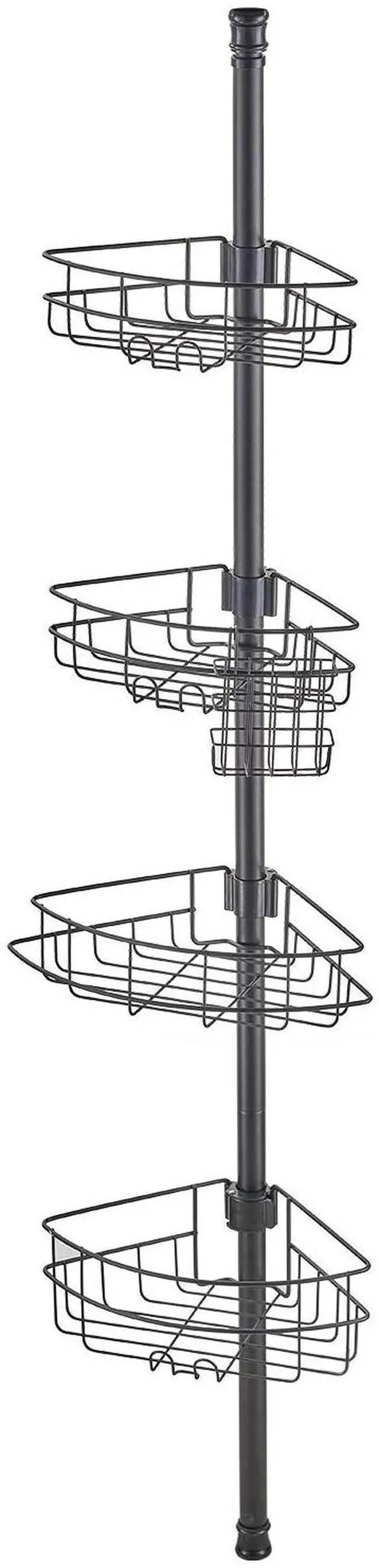Main image of 56" to 114" High Shower Corner Caddy Tension Pole Rust-Proof Tension Pole