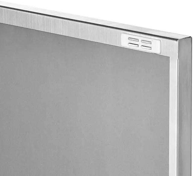 Alt view image 2 of 7 - BBQ Access Door, 16W x 22H Inch Single Outdoor Kitchen Door, Stainless Steel Flush Mount Door, Wall Vertical Door with Handle, for BBQ Island, Grilling Station, Outside Cabinet