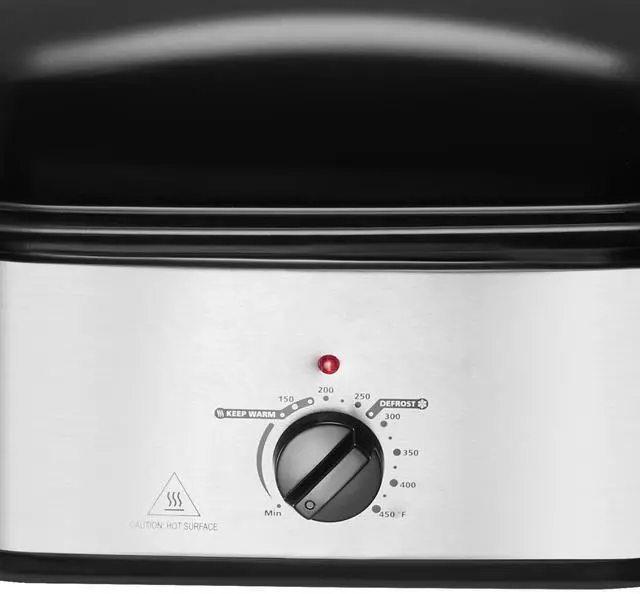Alt view image 5 of 7 - Electric Roaster Oven 22QT Electric Roasting Pan with Self-Basting Lid