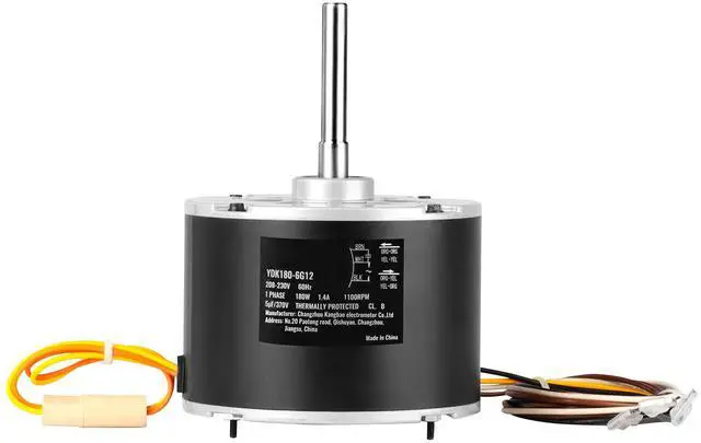 Alt view image 3 of 7 - Condenser Fan Motor 5KCP39EGS070S, 5KCP39EGY823S, 1/4 HP 208-230V, 1100RPM, OEM Standard Upgraded Replacement Condenser Motor Reversible Rotating, Explosion-proof CBB65 5F/370V Capacitor