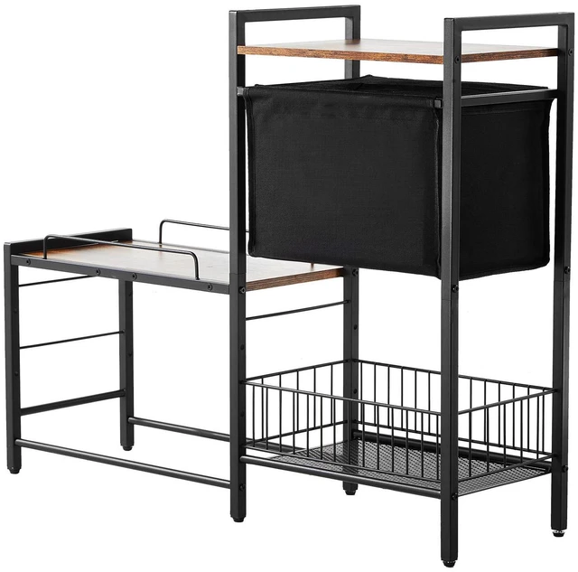 Alt view image 3 of 7 - Pet Feeding Station with Storage Dog Food & Toy Organizer Raised Dog Bowls