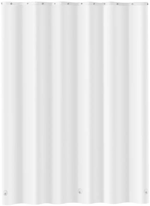 Main image of Shower Curtain Liner, 8G Heavy-Duty PEVA Shower Liner, 2-Pack Waterproof Plastic Liners with 3 Magnets and 12 Rust-Resistant Metal Grommet, for Bathroom Showers & Bath Tubs, 72 x 72 in (White)