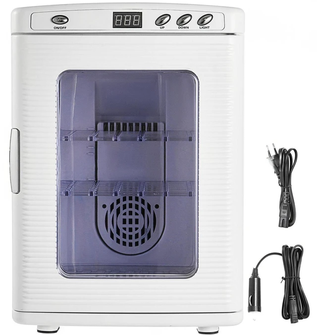 Alt view image 2 of 7 - White Reptile Incubator 25L Scientific Lab Incubator Digital Incubator Cooling and Heating 5-42°C Reptile Egg Incubator 12V/110V Work for Small Reptiles