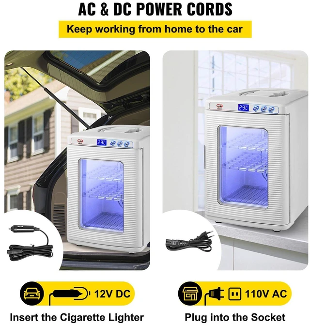 Alt view image 4 of 7 - White Reptile Incubator 25L Scientific Lab Incubator Digital Incubator Cooling and Heating 5-42°C Reptile Egg Incubator 12V/110V Work for Small Reptiles