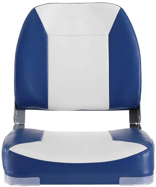 Alt view image 4 of 7 - Boat Seat Low Back Fold-Down Fishing Boat Chair with Sponge Padding 2 Pack
