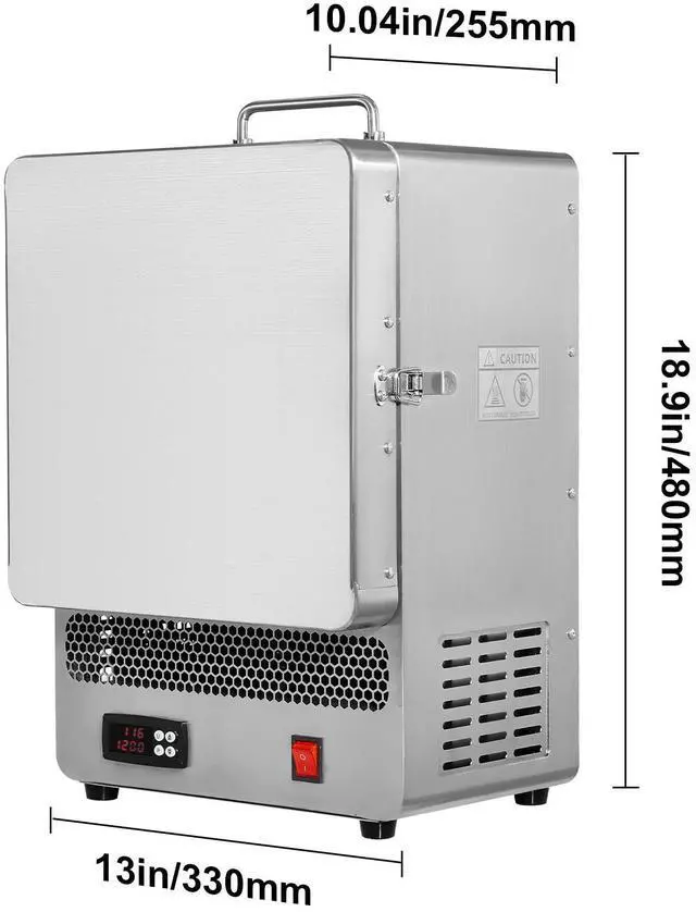 Alt view image 2 of 7 - Tabletop Kiln Melter, 1500W Electric Kiln, 2192 Max Temperature, Precise Control, Stainless Steel, Gold Melting Furnace for Wax Casting, Clay DIY, Metal Tempering, Glazing on Pottery, Silver