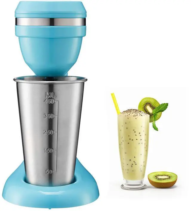 Main image of Milkshake Maker, 100W Milk Shake Maker Mixer, Single Head Drink Mixer Blender Machine, Dual-Speed Adjustment Milkshake Blender with Stainless Steel Cup, for Home, Kitchen, Bar & Beverage Shop