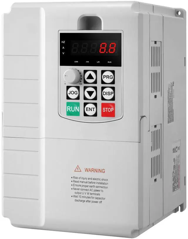 Alt view image 7 of 7 - VFD 7.5KW, 34A, 10HP Variable Frequency Drive for 3-Phase Motor Speed Control