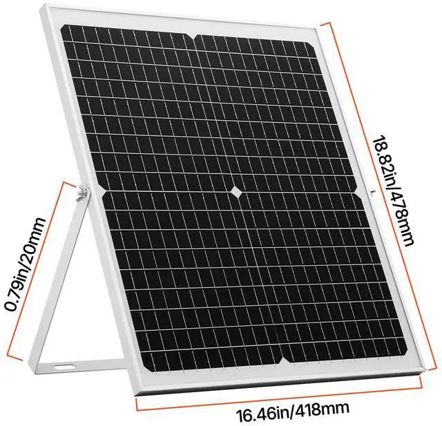 Alt view image 5 of 7 - 30W 12V Solar Panel Battery Charger, Solar Battery Trickle Charger Maintainer with Intelligent MPPT Controller & Adjustable Mount Bracket, IP67 Waterproof for Car Boat RV Motorcycle Trailer