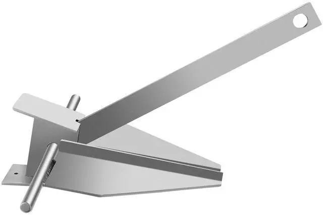 Alt view image 2 of 7 - Boat Anchor Kit 13 lb Fluke Style Anchor, Hot Dipped Galvanized Steel Fluke Anchor, Marine Anchor with Anchor, Shackles, Chain, Rope for Boat Mooring on The Beach, Boats from 20'-32'
