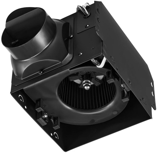 Alt view image 2 of 7 - Bathroom Exhaust Fan with LED Light, 80 CFM Bathroom Vent Three Gear Color Temp, 1.5 Sones Low-Noise, Premium AC Motor Ceiling Fan for Laundry Room, Storage Room, Home Ventilation, White