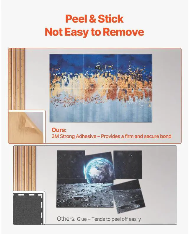 Alt view image 5 of 7 - 6 Pack Art Acoustic Panels 23.6 x 23.6 inch Self Adhesive for Home Pastel