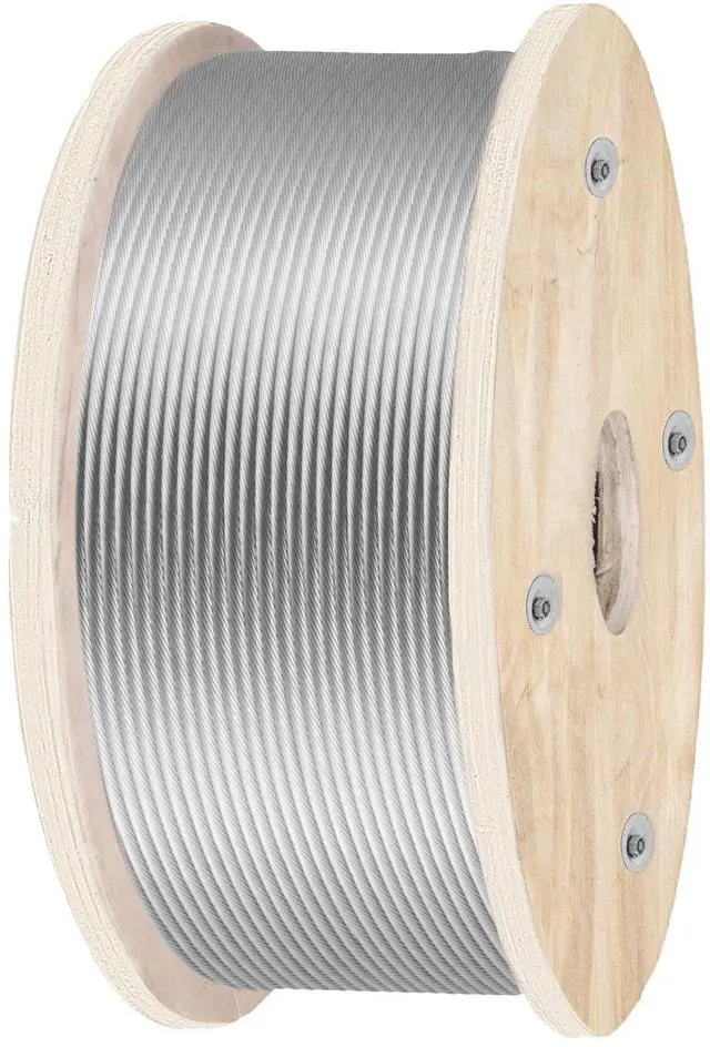 Alt view image 6 of 7 - 316 Stainless Steel Wire Rope 500ft Length, Steel Wire Cable 3/16 Inch, Steel Cable Railing Decking With 1x19 Strands Construction, 4700lbs Breaking Strength For Stair, Handrail, Clothesline