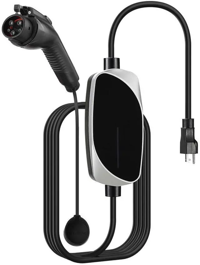 Alt view image 2 of 6 - Level 1&2 EV Charger 16A Portable Charger 120V 240V 25 ft Cable LED Indicator