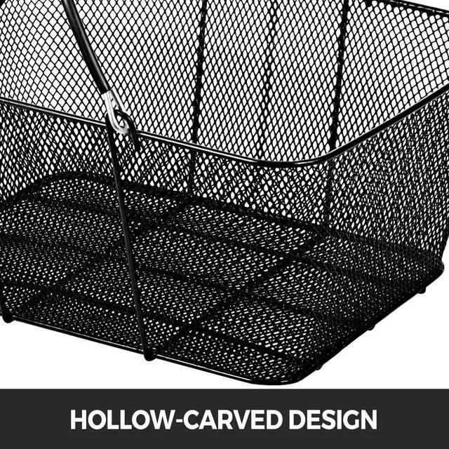 Alt view image 2 of 7 - Shopping Baskets with Handles, 12PCS, Black Metal Shopping Basket, Portable Wire Shopping Basket, Black Wire Mesh shopping Basket Set for Supermarkets, Retail Stores, Grocery Shopping, Black
