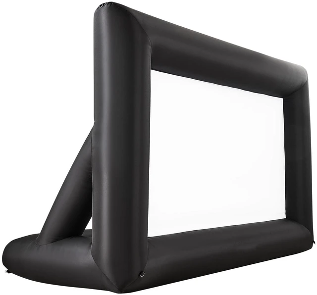 Alt view image 3 of 7 - 14FT Inflatable Projector Screen, Inflatable Movie Screen Outdoor with 120W Air Blower Projector Screen Oxford Fabric Material Blow Up Screen for Outdoor Backyard, Home Theater, Theme Party