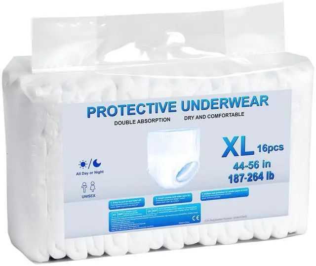Alt view image 3 of 7 - Adult Incontinence Underwear Protective Underwear for Men & Women XL Size
