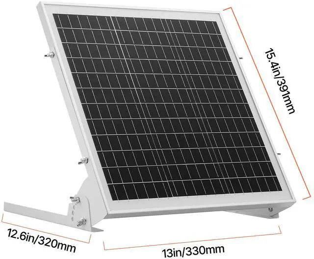 Main image of 20W 12V Solar Battery Trickle Charger Maintainer, Mono Solar Panel Battery Charger with Built-in MPPT Controller & Adjustable Mount Bracket, IP65 Waterproof for Car Boat RV Trailer House Roof
