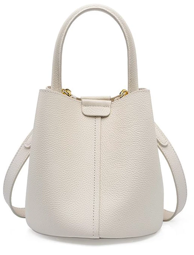 Main image of Genuine Leather Purses and Handbags for Women, Soft Genuine Leather Shoulder Hobo Bags White
