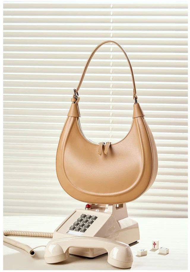 Main image of Genuine Leather Women Tote Bag Soft Handbags Vintage Shoulder Purses Brown