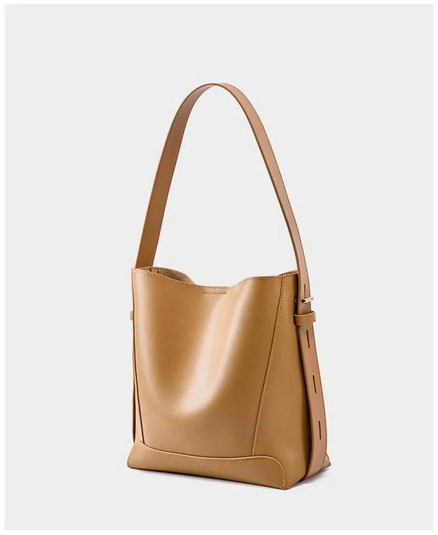 Alt view image 2 of 3 - Genuine Leather Shoulder Bags Stylish Hobo Handbags Purses Crossbody Bags for Women Brown