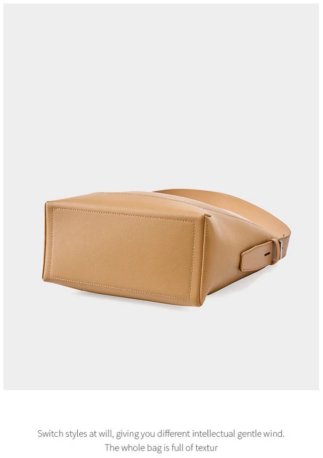 Alt view image 3 of 3 - Genuine Leather Shoulder Bags Stylish Hobo Handbags Purses Crossbody Bags for Women Brown