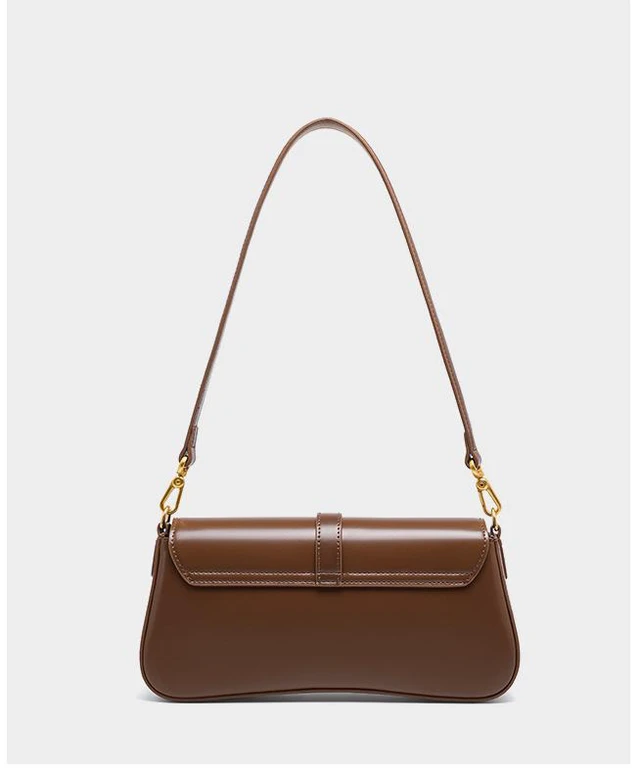 Alt view image 2 of 4 - Genuine Leather Satchel Handbag for Women Vintage Handmade Shoulder Bag Brown
