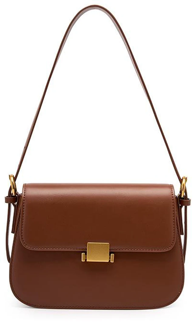 Main image of Women Genuine Leather Hobo Bags Tote Handbag Brown