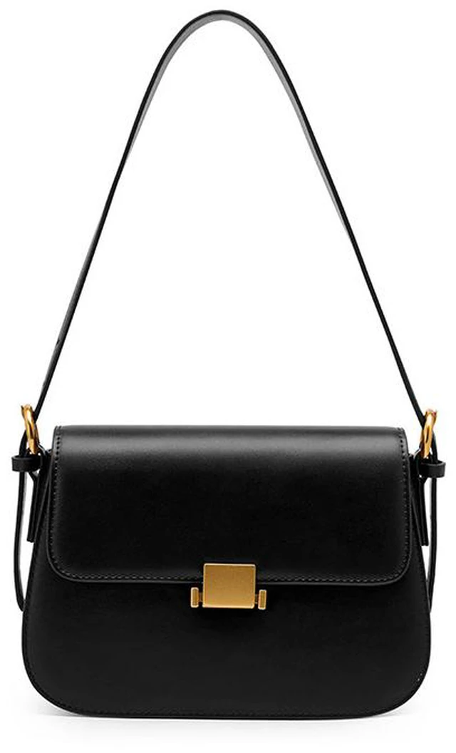 Main image of Women Genuine Leather Hobo Bags Tote Handbag Black
