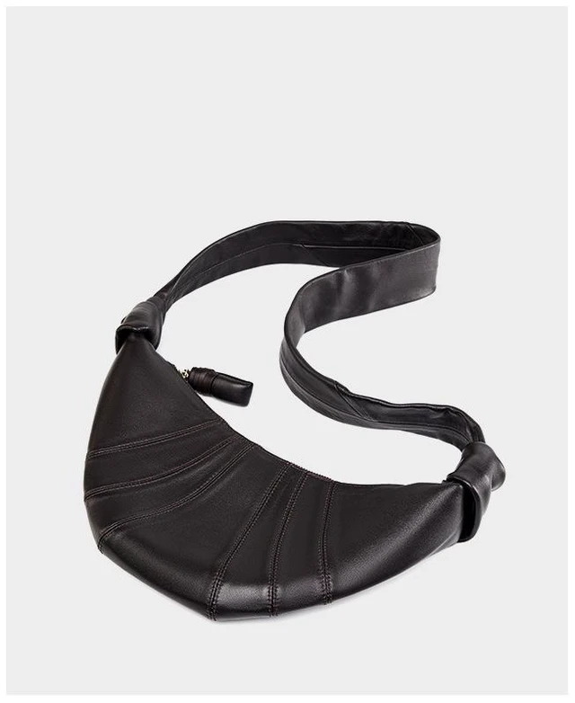 Alt view image 3 of 3 - Sheepskin Diagonal Cross Bag Brown