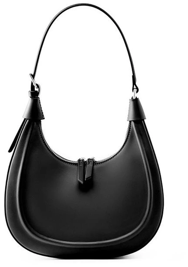Main image of Genuine Leather Women Tote Bag Soft Handbags Vintage Shoulder Purses Black