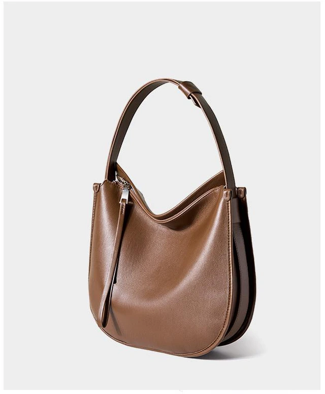 Alt view image 2 of 2 - Genuine Leather Satchel Handbag for Women Vintage Handmade Shoulder Bag Bronze