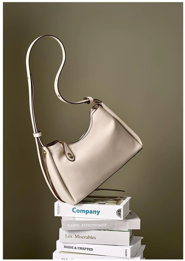 Main image of Oversize Genuine Leather Tote Women Weekender Bag Shopper Handbag White