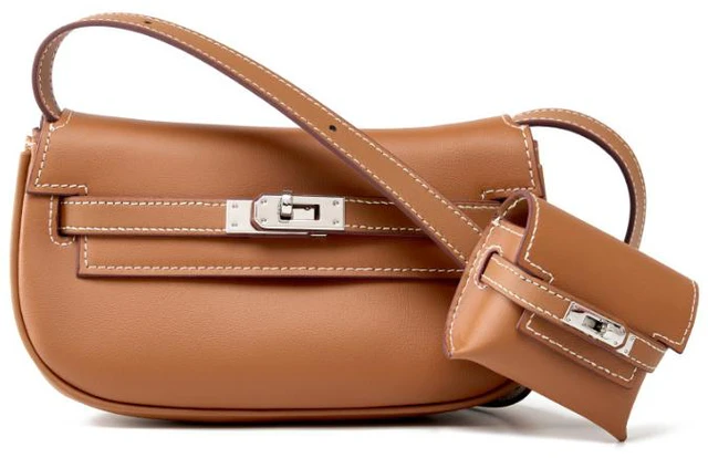 Main image of Genuine Leather Shoulder Bag Ladies Evening Bag Brown