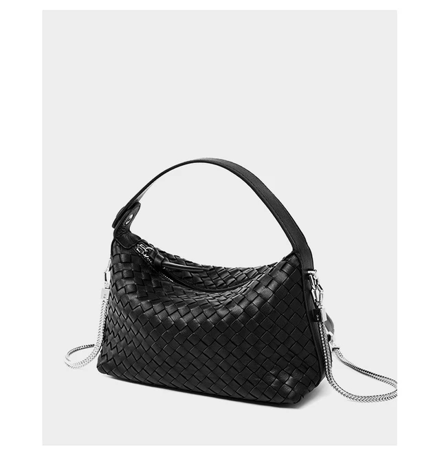 Alt view image 2 of 4 - Genuine Leather Women's Evening Handbags Black