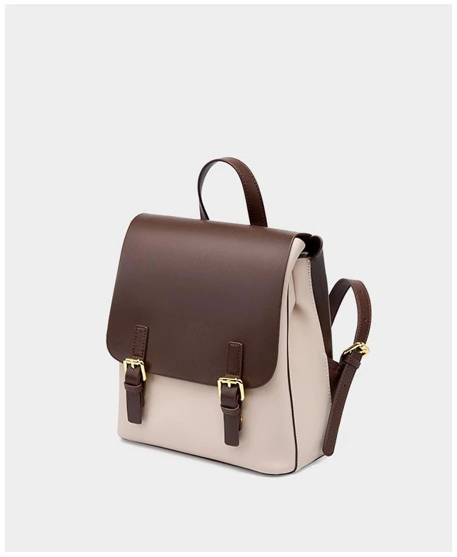 Main image of Genuine Leather Backpack Travel Backpack White