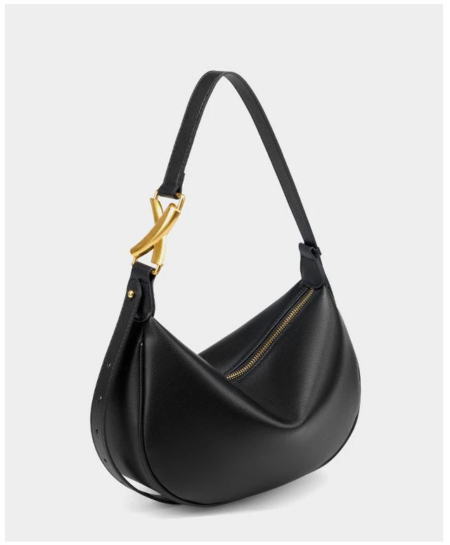 Alt view image 2 of 2 - Genuine Leather Women's Crossbody Purse Handbag Black