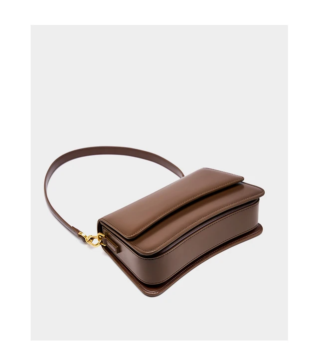 Alt view image 2 of 5 - Genuine Leather Women Crossbody Stachel Shoulder Bags Brown
