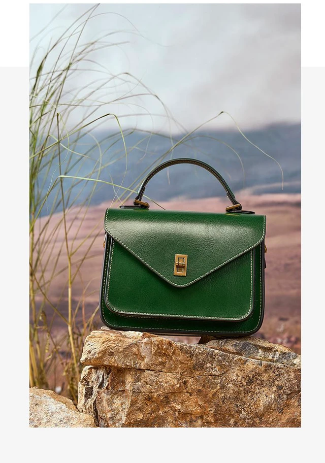 Main image of Genuine Leather Summer Straw Purses and Handbags Shoulder Clutch Beach Bag Green