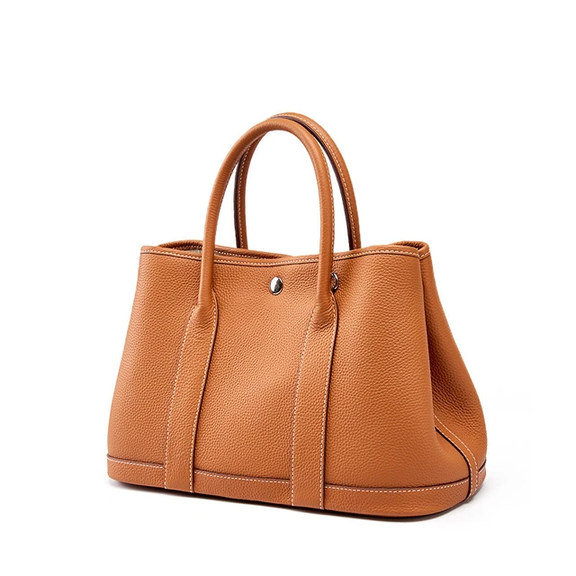 Main image of Women Genuine Leather Tote Bag Handbags Brown