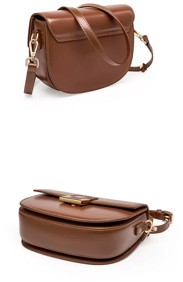 Alt view image 2 of 2 - Women's Leather Designer Handbags Tote Purses Shoulder Bucket Bags Brown