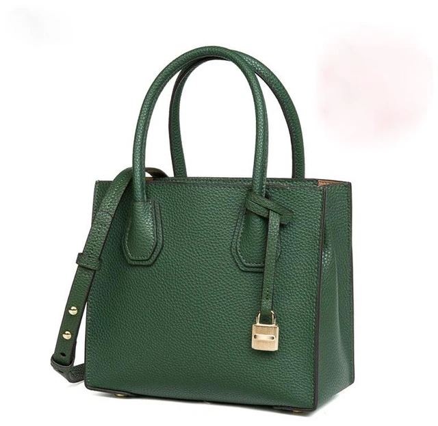 Main image of Women Genuine Leather Tote Bag Green
