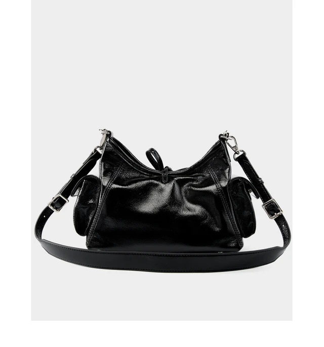 Alt view image 3 of 4 - Soft Leather Hobo Handbags for Women Genuine Top Handle Bags Vintage Shoulder Purses Black