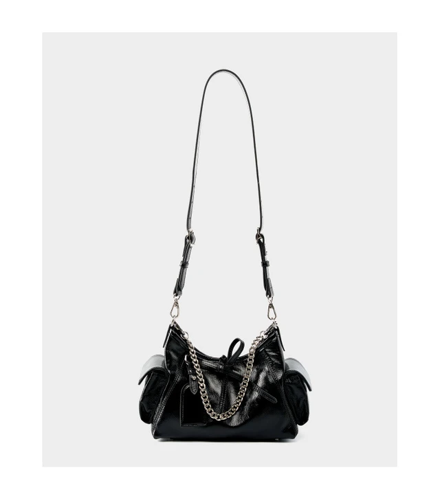 Alt view image 4 of 4 - Soft Leather Hobo Handbags for Women Genuine Top Handle Bags Vintage Shoulder Purses Black