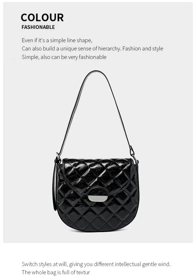Main image of Genuine Leather Women Tote Bags Shoulder Purses Crossbody Bag Top Handle Handbags Black
