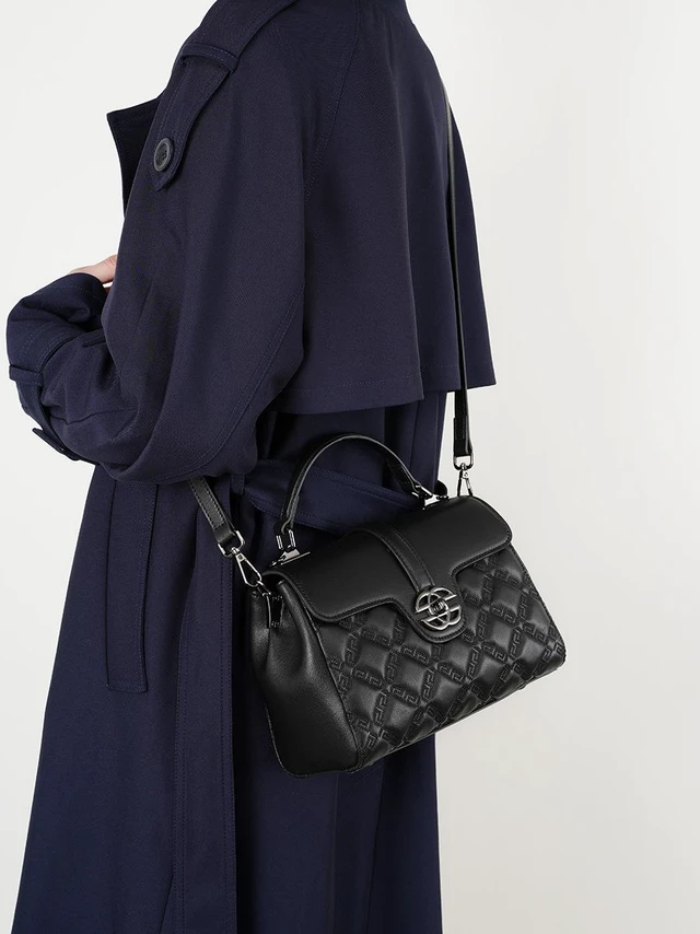 Alt view image 3 of 4 - Women Leather Crossbody Bags Women's Tote Shoulder Bag Black