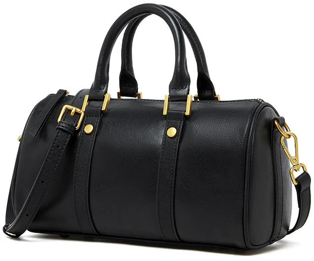Main image of Genuine Leather Women Crossbody Bag Black
