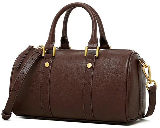 Main image of Genuine Leather Women Crossbody Bag Brown