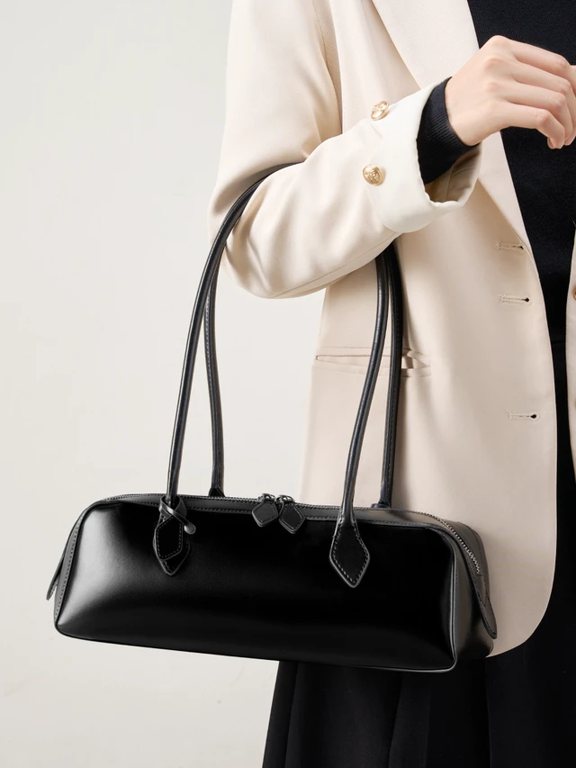 Alt view image 2 of 4 - Women Genuine Leather Crossbody Bags Women's Tote Shoulder Bag Black